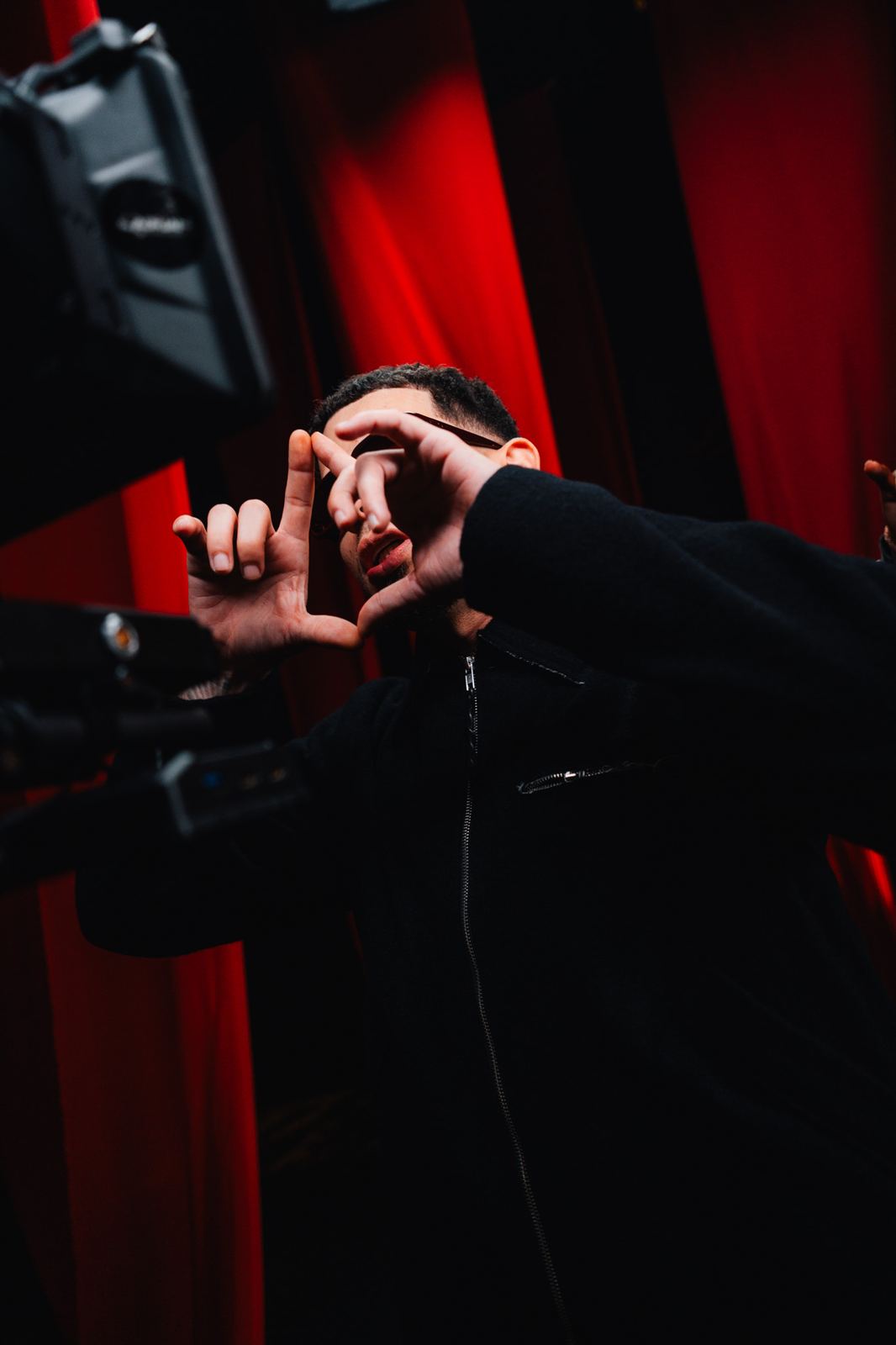 Escena del rodaje de Blackout