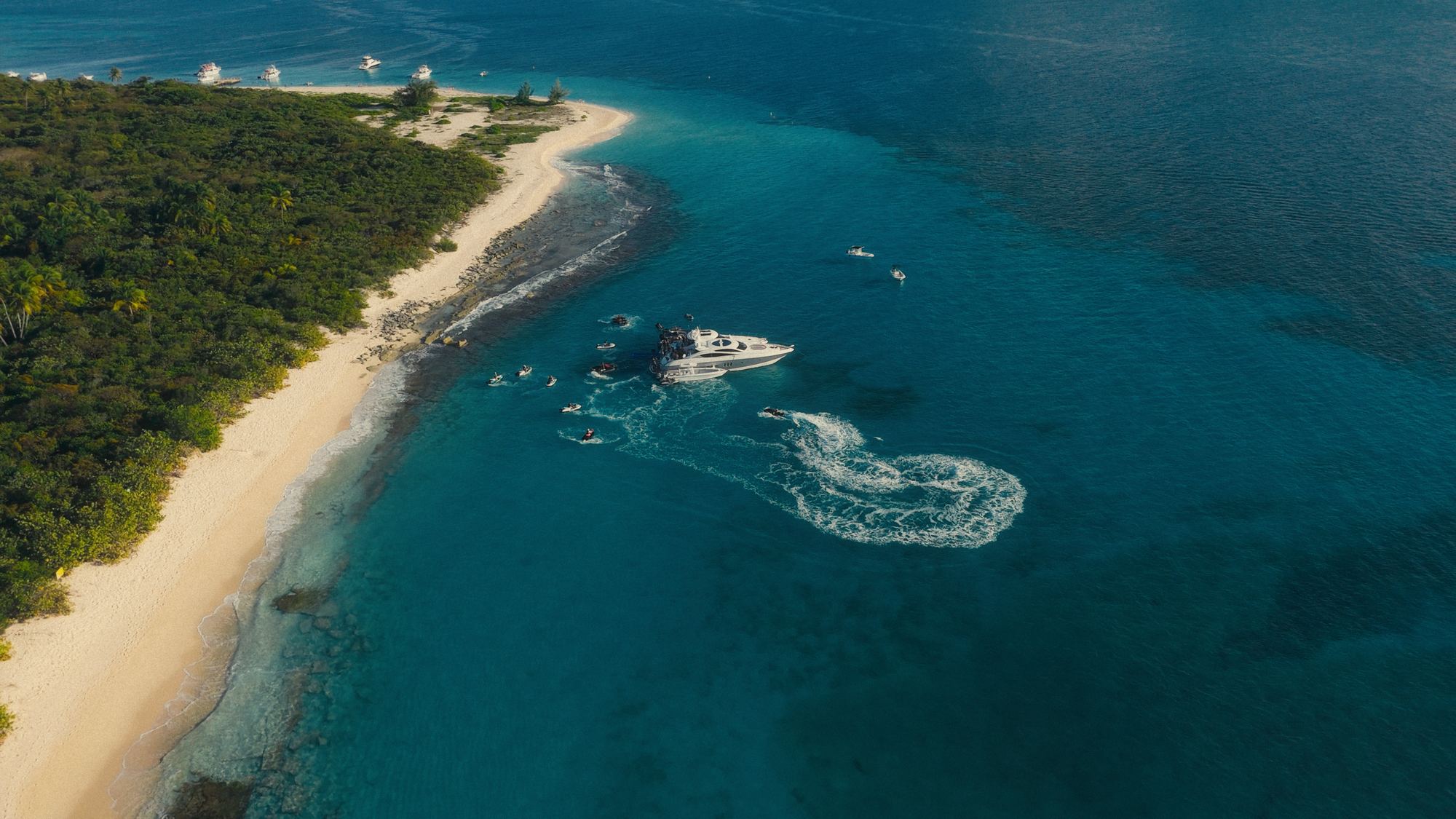 Vista aérea del rodaje de Jetski